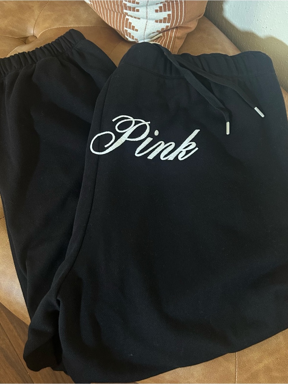 XL PINK Victoria's Secret Cuffed Sweatpants